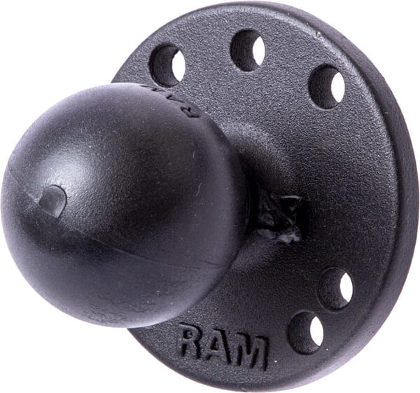 Kugeladapter mit runder Platte und 1/4 "-20 Gewindebolzen, Größe C / 1,5" Kugel aus der Kategorie GPS- und Lenksysteme