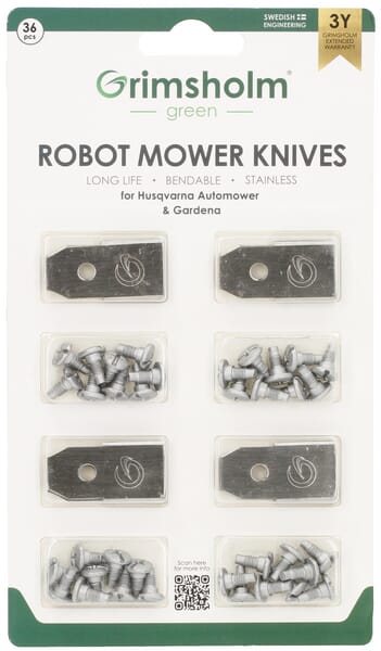 Messer, 36 Stck, passend zu Mähroboter Husqvarna Automower® (FGP105) von Grimsholm