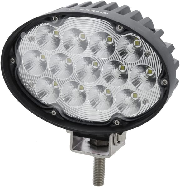 LA10432SP Arbeitsscheinwerfer LED, 65W, 5880lm, oval, 10/30V, 166x148x95mm, Deutsch Stecker, Spot, 13 LED's