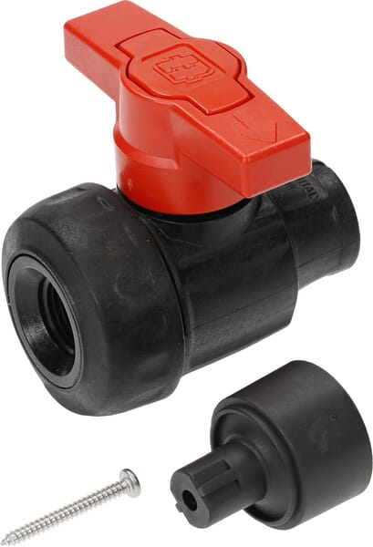 2-Wege-Kugelhahn 1/2" Tafeleinbau aus der Kategorie Regeltechnik