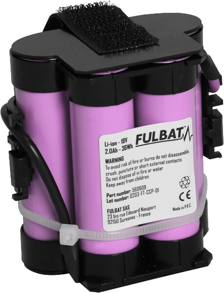 Akku für Mähroboter 18V 2.0 Ah Li-ion (FB560609) von Fulbat