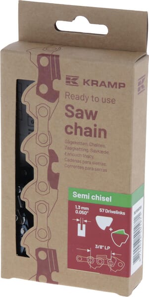 Sägekette 3/8" 1.3mm 57 DL Halbmeißel, Kramp Efficiency (38LP13SB57EKR) von  Kramp