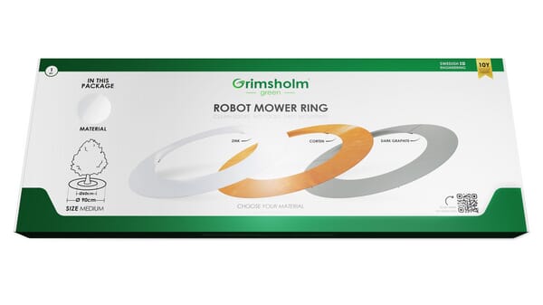 Mähroboter-Baumring, 60/90 cm, Zink (FGP6515) von Grimsholm