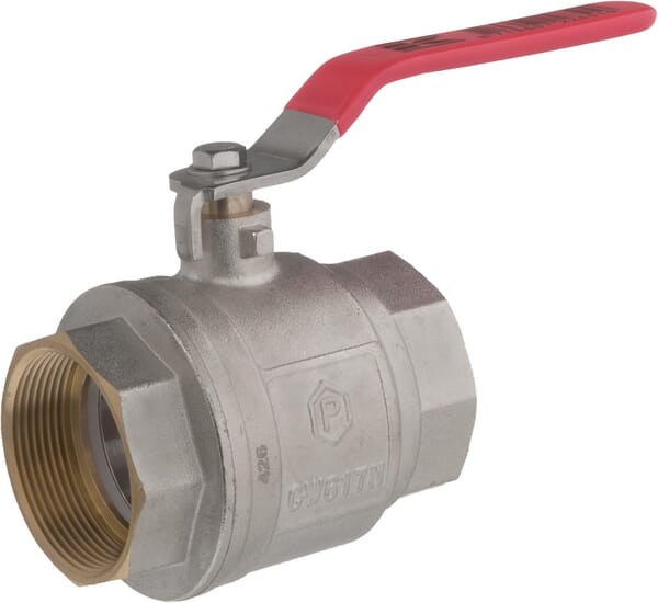 Kugelhahn BSP 2x IG 2 1/2" + Edelstahlgriff aus der Kategorie Regeltechnik