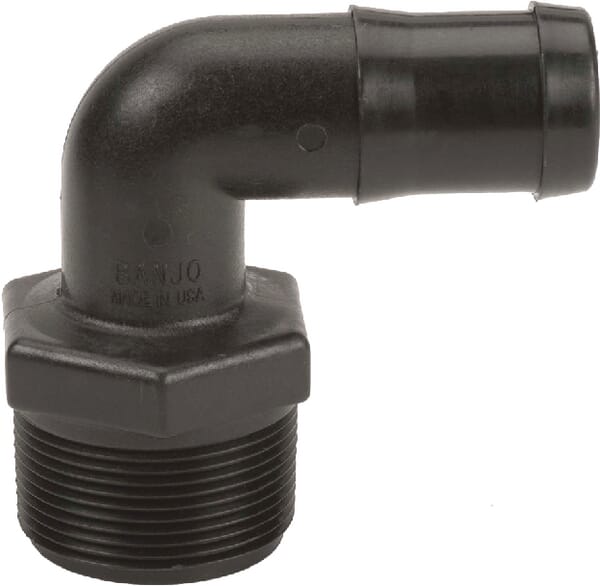 Schlauchtülle 1 1/2" AG NPT x 1 1/4" 90° aus der Kategorie Schlauchanschlüsse