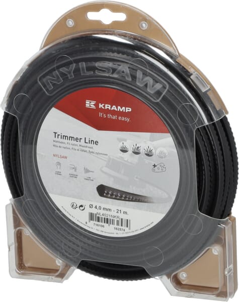 Nylonfaden Ø 4mm 21m viereckig schwarz Kramp (NL4021NKR) von Kramp