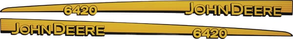 Kabine Aufkleberset "John Deere 6420" TR6420JD