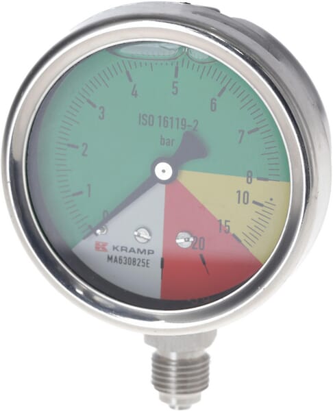 Manometer Ø63mm 0-8-15-25 1/4" BSP  Anschluss unten aus der Kategorie Regeltechnik