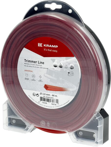 Mähfaden Ø 3mm 44m viereckig rot Kramp (NL3044SKR) von Kramp