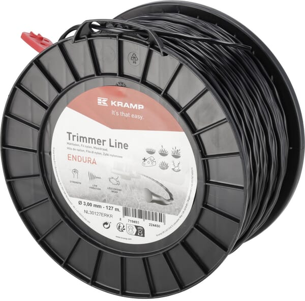 Trimmerschnur Ø3,0x127m, Oval Twist, schwarz, Kramp Endura (NL30127ERKR) von Kramp
