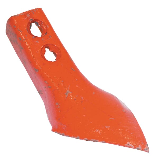 Grubberspitze 235x90x7mm, gekrümmt, 2 Löcher, passend für Niemeyer 031050N
