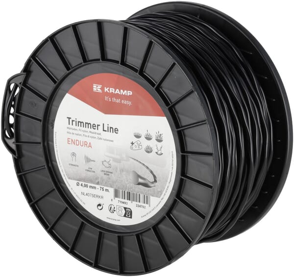 Trimmerschnur Ø4,0x75m, Ovaler Drall, schwarz, Kramp Endura (NL4075ERKR) von Kramp