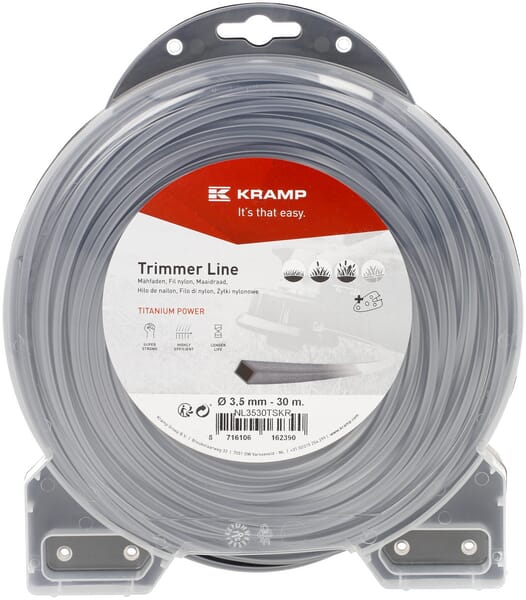 Mähfaden Ø 3.5mm 30m viereckig Titanium Power grau Kramp (NL3530TSKR) von Kramp