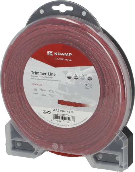Mähfaden Ø 3.3mm 46m gedreht geräuscharm rot Kramp (NL3346TCKR) von Kramp