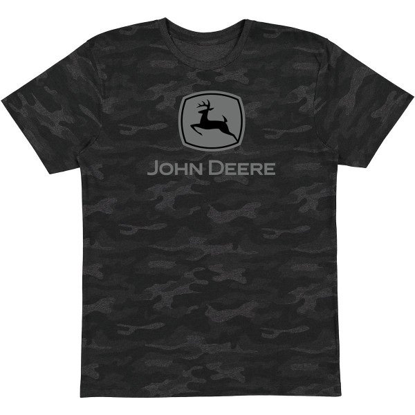 JOHN DEERE T-Shirt Camouflage Herren Schwarz
