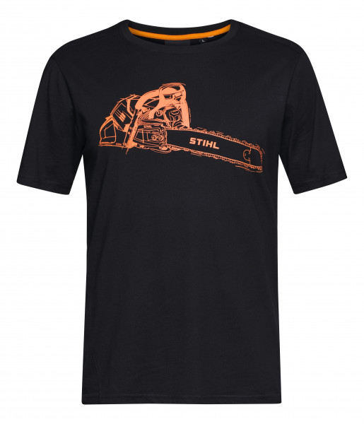 STIHL T-Shirt Herren MS 500i Schwarz