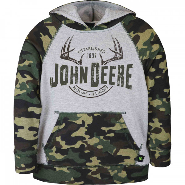 JOHN DEERE Fleece-Pullover Kinder Camouflage