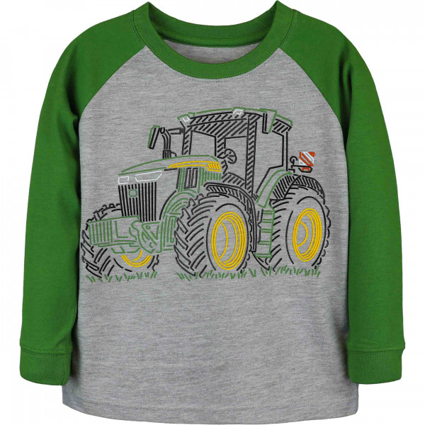 JOHN DEERE Kinder Toddler Sweatshirt "Hi-Density" Traktor