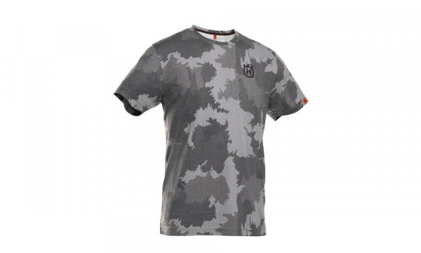 HUSQVARNA T-Shirt Herren Camouflage Grau