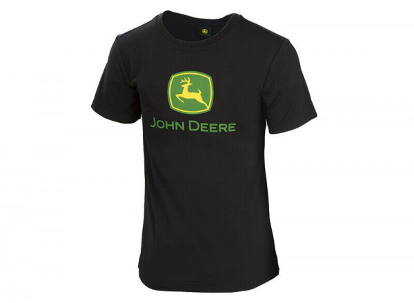 JOHN DEERE T-Shirt Teenager Schwarz Logo