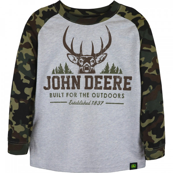 JOHN DEERE Kinder Toddler Sweatshirt John Deere "Built For The Outdoors"