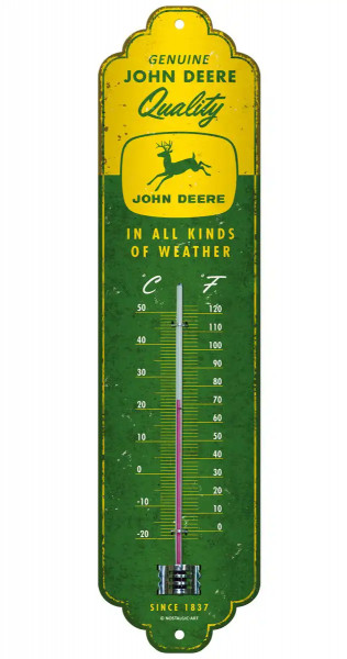 JOHN DEERE Thermometer "In all kinds of weather"