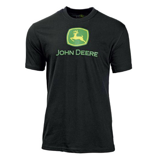 JOHN DEERE T-Shirt Herren Schwarz mit Logo