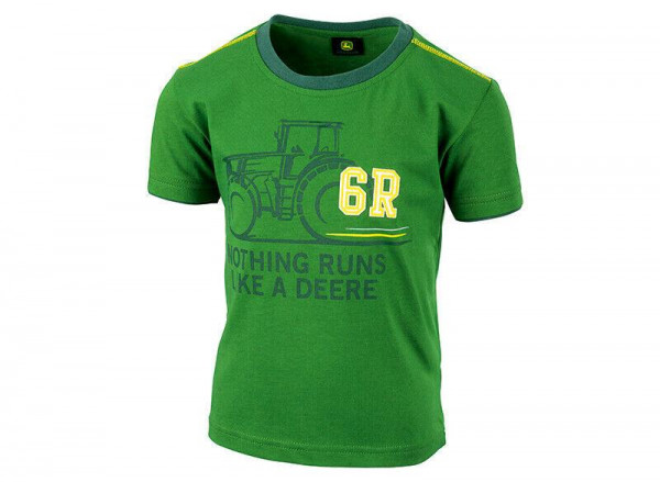 JOHN DEERE T-Shirt Kinder "Nothing Runs Like A Deere" Grün